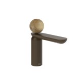 Gessi Perle Bateria umywalkowa z korkiem klik-klak dark bronze/onyx cola 74351.845