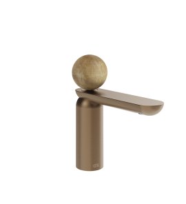 Gessi Perle Bateria umywalkowa z korkiem klik-klak copper brushed pvd/onyx cola 74351.708