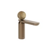 Gessi Perle Bateria umywalkowa z korkiem klik-klak copper brushed pvd/onyx cola 74351.708
