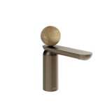 Gessi Perle Bateria umywalkowa z korkiem klik-klak coffee bronze brushed pvd/onyx cola 74351.761