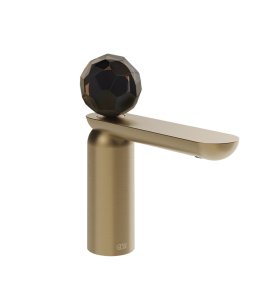 Gessi Perle Bateria umywalkowa bez korka warm bronze brushed pvd/Murano Sfaccettato 74202.726