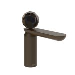 Gessi Perle Bateria umywalkowa z korkiem klik-klak dark bronze/Murano Sfaccettato 74202.845