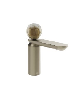 Gessi Perle Bateria umywalkowa bez korka finox brushed nickel/Murano Batutto 74402.149