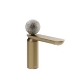 Gessi Perle Bateria umywalkowa bez korka warm bronze brushed pvd/Murano Pulegoso 74602.726