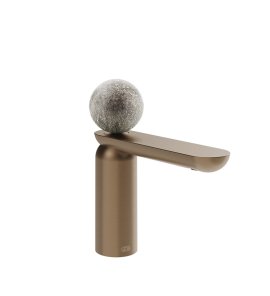 Gessi Perle Bateria umywalkowa bez korka copper brushed pvd/Murano Pulegoso 74602.708