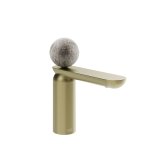 Gessi Perle Bateria umywalkowa bez korka brass brushed pvd/Murano Pulegoso 74602.727