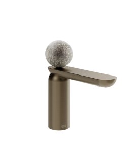 Gessi Perle Bateria umywalkowa bez korka coffee bronze brushed pvd/Murano Pulegoso 74602.761