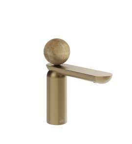 Gessi Perle Bateria umywalkowa bez korka warm bronze brushed pvd/Onyx Cola 74302.726