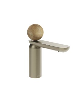Gessi Perle Bateria umywalkowa bez korka finox brushed nickel/onyx cola 74302.149