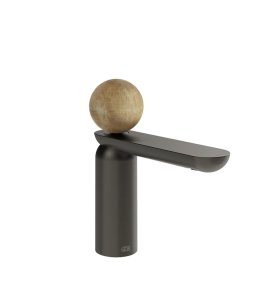 Gessi Perle Bateria umywalkowa bez korka black metal brushed pvd/onyx cola 74302.707