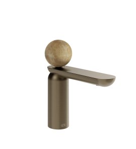 Gessi Perle Bateria umywalkowa bez korka coffee bronze brushed pvd/onyx cola 74302.761
