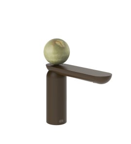 Gessi Perle Bateria umywalkowa bez korka dark bronze/onyx green 74502.845