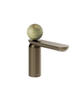 Gessi Perle Bateria umywalkowa bez korka coffee bronze brushed pvd/onyx green 74502.761