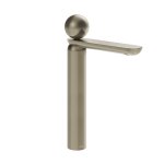 Gessi Perle Bateria umywalkowa z korkiem klik-klak finox brushed nickel/metal 74053.149