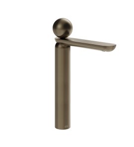 Gessi Perle Bateria umywalkowa z korkiem klik-klak coffee bronze brushed pvd/metal 74053.761