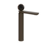 Gessi Perle Bateria umywalkowa z korkiem klik-klak dark bronze/murano sfaccettato 74253.845