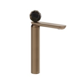 Gessi Perle Bateria umywalkowa z korkiem klik-klak copper brushed pvd/murano sfaccettato 74253.708