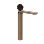 Gessi Perle Bateria umywalkowa z korkiem klik-klak copper brushed pvd/murano sfaccettato 74253.708