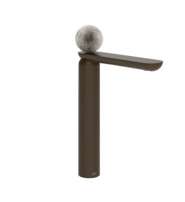 Gessi Perle Bateria umywalkowa z korkiem klik-klak dark bronze/murano pulegoso 74653.845