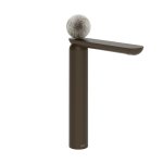 Gessi Perle Bateria umywalkowa z korkiem klik-klak dark bronze/murano pulegoso 74653.845