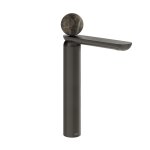 Gessi Perle Bateria umywalkowa z korkiem klik-klak black metal brushed pvd/emperador dark marble 74153.707