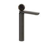 Gessi Perle Bateria umywalkowa bez korka black metal brushed pvd/murano sfaccettato 74204.707