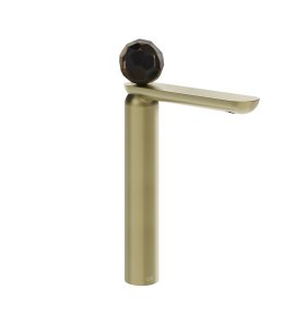 Gessi Perle Bateria umywalkowa bez korka brass brushed pvd/murano sfaccettato 74204.727