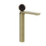 Gessi Perle Bateria umywalkowa bez korka brass brushed pvd/murano sfaccettato 74204.727