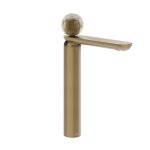 Gessi Perle Bateria umywalkowa bez korka warm bronze brushed pvd/murano battuto 74404.726