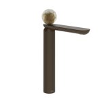 Gessi Perle Bateria umywalkowa bez korka dark bronze/murano battuto 74404.845