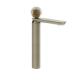 Gessi Perle Bateria umywalkowa bez korka finox brushed nickel/murano battuto 74404.149