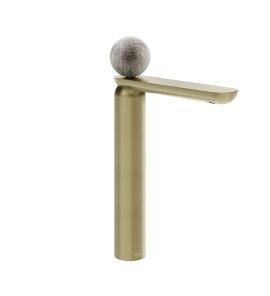 Gessi Perle Bateria umywalkowa bez korka brass brushed pvd/murano pulegoso 74604.727