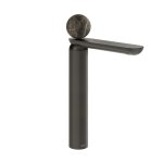 Gessi Perle Bateria umywalkowa bez korka black metal brushed pvd/emperador dark marble 74104.707