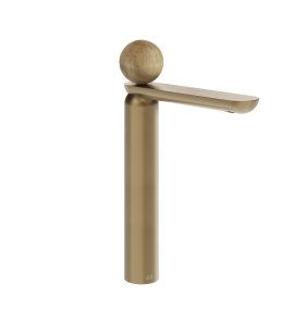 Gessi Perle Bateria umywalkowa bez korka warm bronze brushed pvd/onyx cola 74304.726
