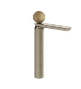 Gessi Perle Bateria umywalkowa bez korka finox brushed nickel/onyx cola 74304.149
