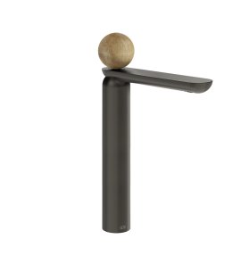 Gessi Perle Bateria umywalkowa bez korka black metal brushed pvd/onyx cola 74304.707