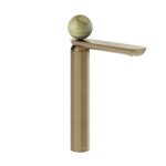 Gessi Perle Bateria umywalkowa bez korka warm bronze brushed pvd/onyx green 74504.726
