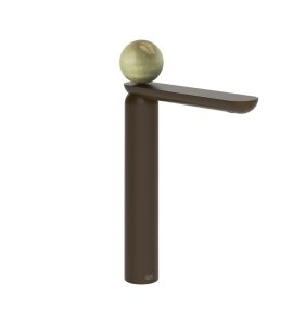 Gessi Perle Bateria umywalkowa bez korka dark bronze/onyx green 74504.845