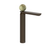 Gessi Perle Bateria umywalkowa bez korka dark bronze/onyx green 74504.845