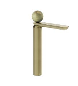 Gessi Perle Bateria umywalkowa bez korka brass brushed pvd/onyx green 74504.727