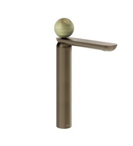 Gessi Perle Bateria umywalkowa bez korka coffee bronze brushed pvd/onyx green 74504.761