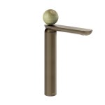 Gessi Perle Bateria umywalkowa bez korka coffee bronze brushed pvd/onyx green 74504.761