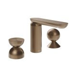Gessi Perle Bateria umywalkowa 3-otworowa bez korka copper brushed pvd/metal 74908.708