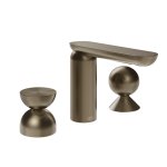 Gessi Perle Bateria umywalkowa 3-otworowa bez korka coffee bronze brushed pvd/metal 74908.761