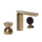 Gessi Perle Bateria umywalkowa 3-otworowa bez korka warm bronze brushed pvd/metal/murano sfaccettato 74928.726