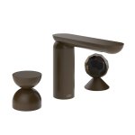 Gessi Perle Bateria umywalkowa 3-otworowa bez korka dark bronze/metal/murano sfaccettato 74928.845