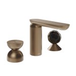 Gessi Perle Bateria umywalkowa 3-otworowa bez korka copper brushed pvd/metal/murano sfaccettato 74928.708