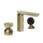 Gessi Perle Bateria umywalkowa 3-otworowa bez korka brass brushed pvd/metal/murano sfaccettato 74928.727