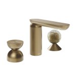 Gessi Perle Bateria umywalkowa 3-otworowa bez korka warm bronze brushed pvd/metal/murano battuto 74948.726