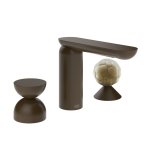 Gessi Perle Bateria umywalkowa 3-otworowa bez korka dark bronze/metal/murano battuto 74948.845